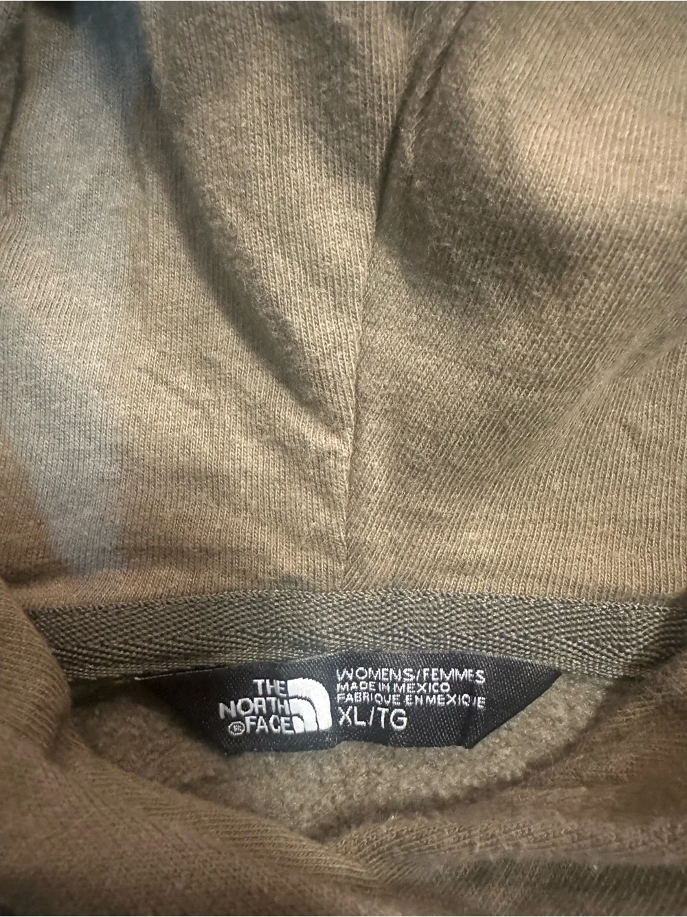 The North Face Men's Olive Zip-Up Logo Hoodie